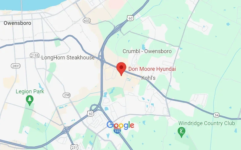 Don Moore Hyundai in Owensboro KY map